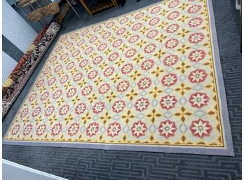 Pretty Star Pattern Colorful 8'x10' 'West Star' Wool Micro Hooked Rug / Dash & Albert Rug Co
