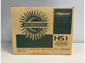 Pair Of Klipsch 'Horizon Series' Outdoor All Weather Loudspeakers Original Box