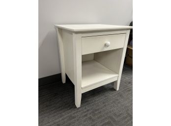 Simple White Painted Nightstand End Table
