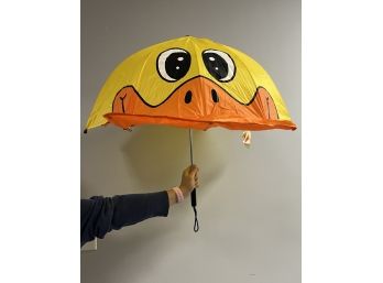 Fun Kid's 3D Yellow Duck Umbrella By Cloud Nine - New