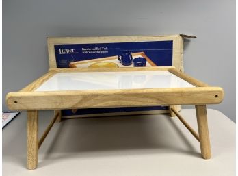 Beechwood & White Melamine Folding Bed Tray / Lipper Intl