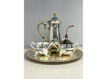 4 Pc Silverplate Tea Coffee Set / International Silver Co