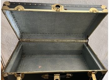 G - Military Black Trunk W/ Brass Accents