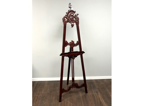Ornate Wood Asian Style Large Easel #9893
