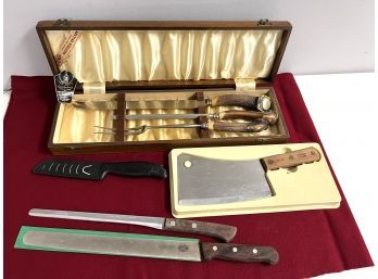Carving Set & Knives - Yoshi Blade, Chicago Cutlery, Sheffield, R H Forschner Victorinox Switzerland...