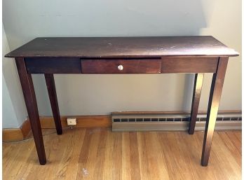 LRH/ Slim Line Brown Wood Desk Hall Sofa Accent Table