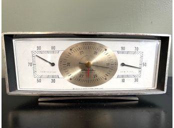 LR/ Vintage Art Deco Desktop Weather Station - Temp, Humidity, Barometer - By Airguide