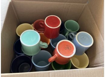 K/ 16 Pc Homer Laughlin HLC Fiesta Assorted Colors Coffee Mugs