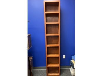 Book Shelf #1 - Tall Narrow 7 Shelf Wood & Laminate