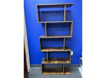 Contemporary Intentionally Distressed Look Book Case Shelves