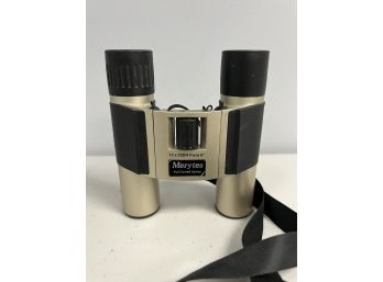 Litghweight Compact Silver & Black 10x25 Binoculars By Merytes