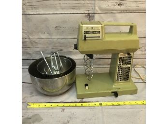 Vintage General Electric 12-Speed Stand Mixer With Attachments