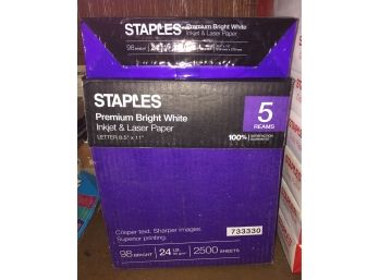 Bundle Of 6 Reams Of Staple's Premium Bright White Inkjet Laser Paper