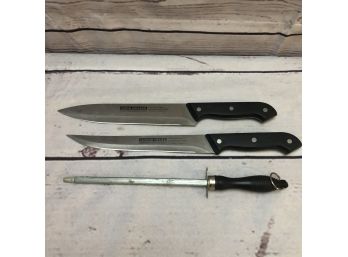 2 Knife Set Koch Messer Schinken Messer And Sharpener