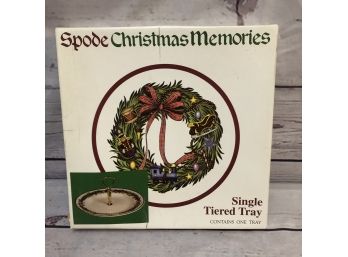 Spode Christmas Memories Single Tiered Tray