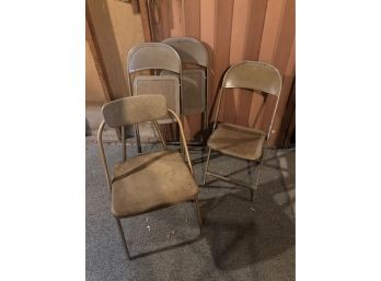 Bundle Of 1 Cosco And 3 Hampden Retro Folding Metal Chairs
