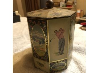 Golf Tin Container Made In Belgium For MacGregor