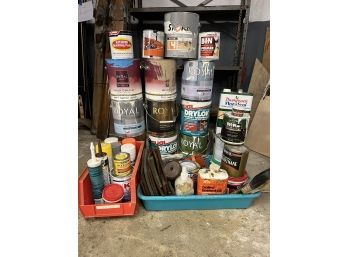 C/ Painter's Bundle - - Asstd Paints, Stains, Primers, Sealers & Some Tools Supplies