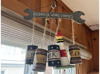 FP/ 3 Wind Chimes - 2 Nautical Theme, 1 Red Neck W/Beer Cans