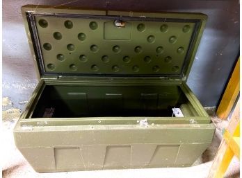 C/ Large Green Storage Box Foot Lock On Right