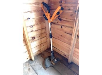 S/ Orange & Black Battery Operated Weed Whacker String Trimmer By Worx