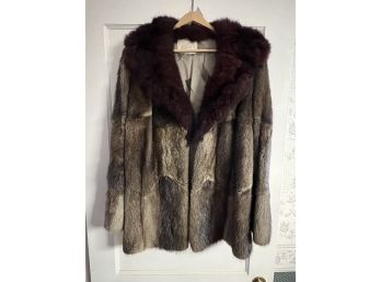 DR/ Gorgeous Vintage 3/4 Length Women's Fur Coat By Kafasis Lowell MA