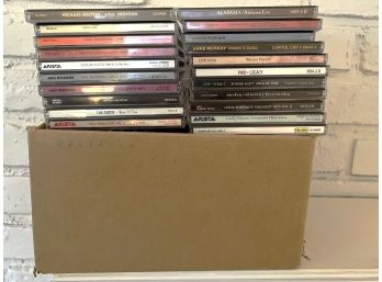 LR/ Box Filled With Assorted Music CD's - Classical, 70's, 80's, Pop, Country....