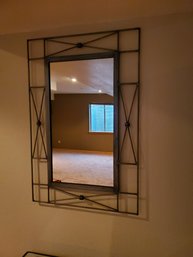 Gray Iron Frame Mirror 24'w X 36'h