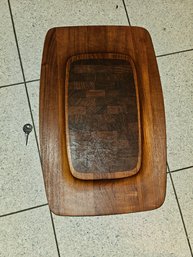 Dansk Rectangular Wooden Platter 18' L X 12.25'w