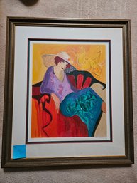 #33 Art Itzchak Tarkay - Seated Lady In Purple 28/35 - 33'w X 38'H