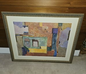 #18 Art  Gold Framed Abstract 30'W X 24'H