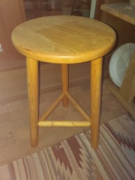 Oak Small Round Small Side Table