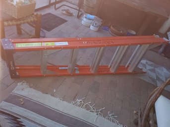 Ladder White Metal 5ft Orange