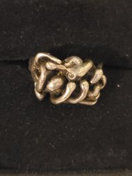 Gold Chuck Style Ring 7