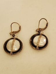 Mother Of Pearl Style Earrings
