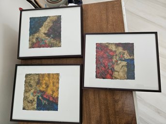 Art - Abstract Set Of 3 Framed