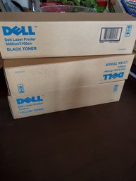 Dell Laser Printer Toner 3000 Set Of 3