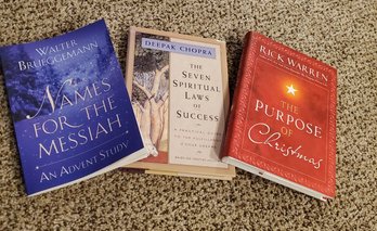 Book Set Of 3 : Names For The Messiah, Seven Spiritual Laws Of Succcess, Purpose Of Chritmas
