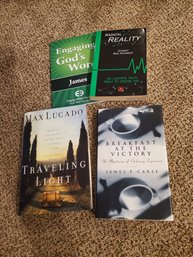 Books Set Of 4 - Engaging God's Word, Radical Reaity, Traveling Light, Breakfast At The Victory