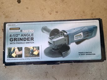 Chicago Electric 4.5 Angle Grinder W/paddle Switch
