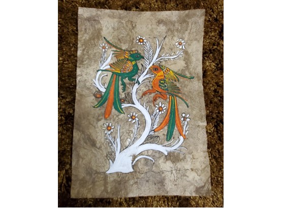 Paper Painted Birds Art Unframed