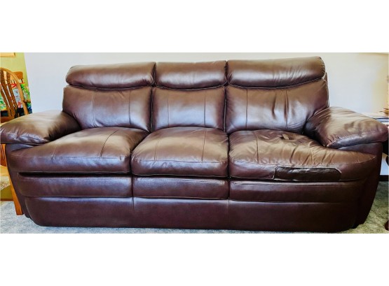 American Furniture Brown Bonded Leather Couch
