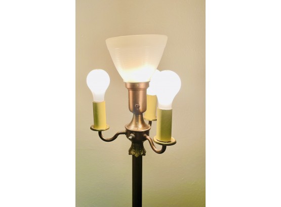 Vintage Copper 4-bulb Lamp