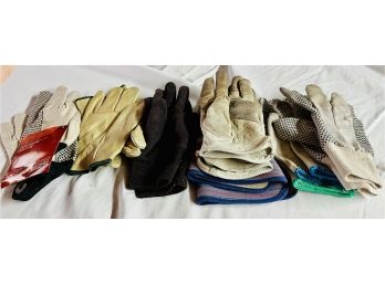 Lot Of 8 Used Garden Gloves