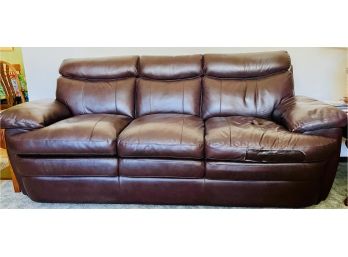 American Furniture Brown Bonded Leather Couch