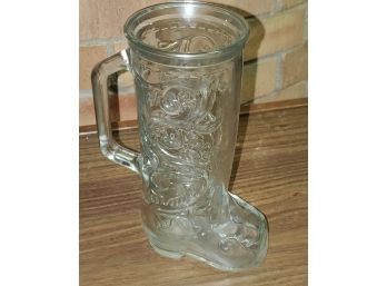 Glass Boot Mug