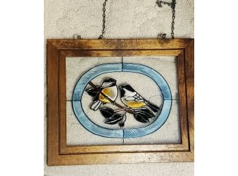 Stained Glass Bird Wall Hanging