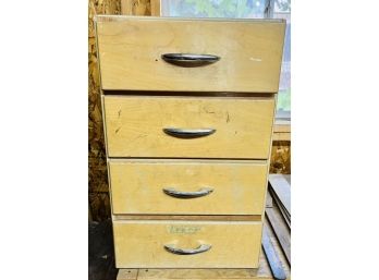 4 Drawer Wood Storage Cabinet