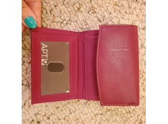 Apt 9 Red Folding Wallet