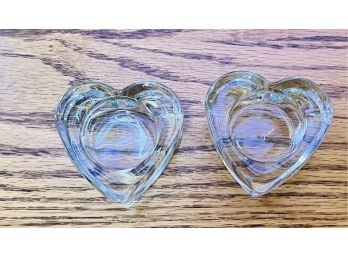 Two Heart Glass Votives